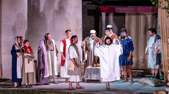 Scenes from the Moogerah Passion Play at Lake Moogerah, Queensland, 2025