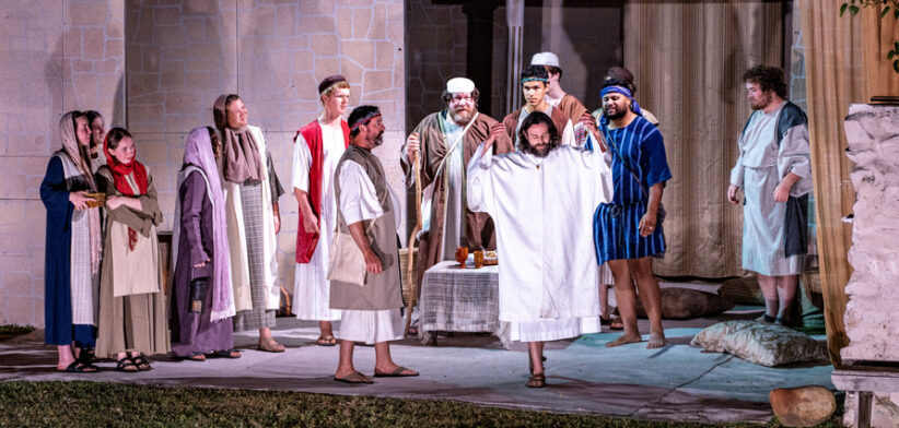 Scenes from the Moogerah Passion Play at Lake Moogerah, Queensland, 2025