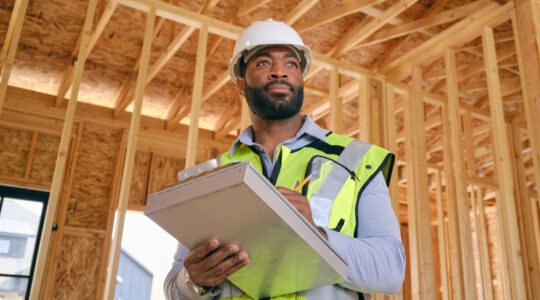 Construction Worker on a Work Site