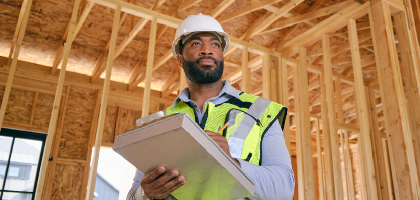 Construction Worker on a Work Site
