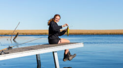 Teenage Girl Fishing
