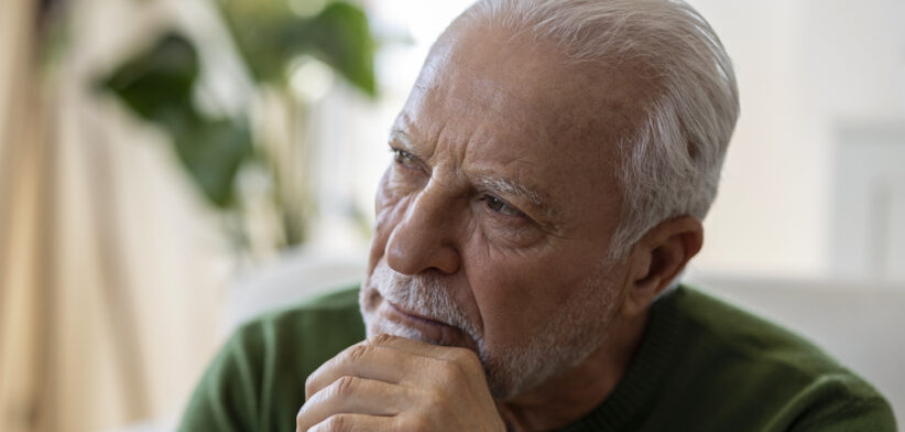 Worried senior