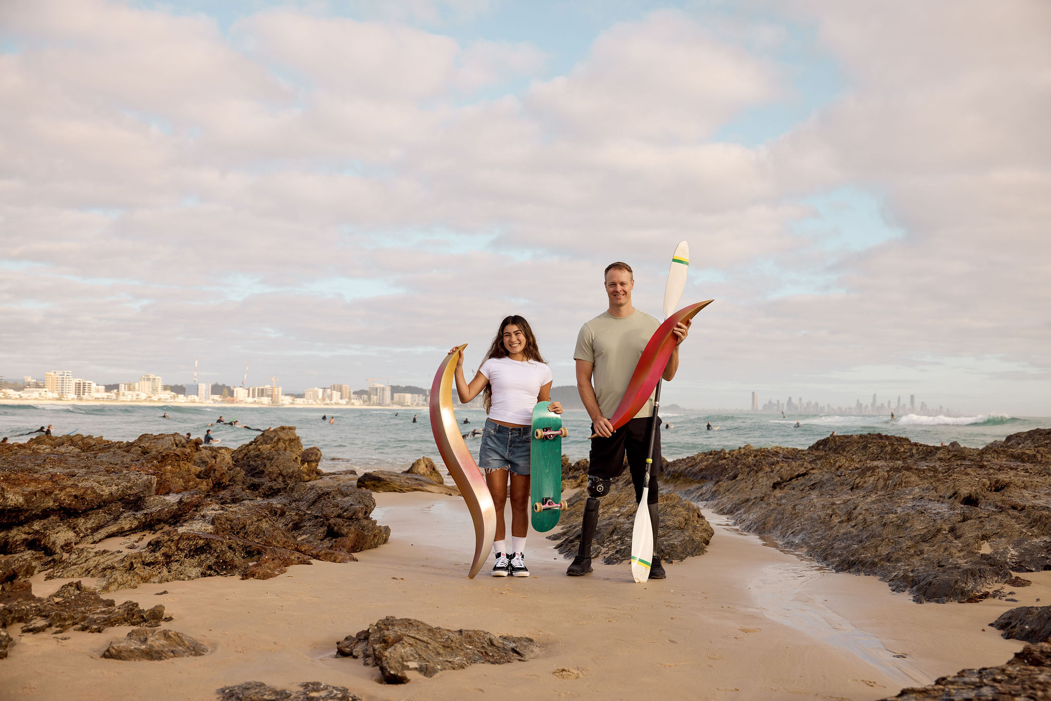 Arisa Trew and Curtis McGrath