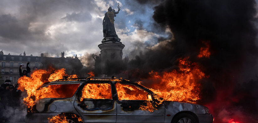 French School Protestors