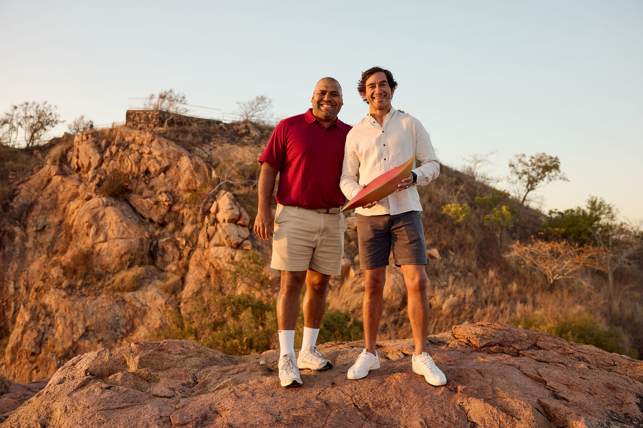 Sam Thaiday and Johnathan Thurston
