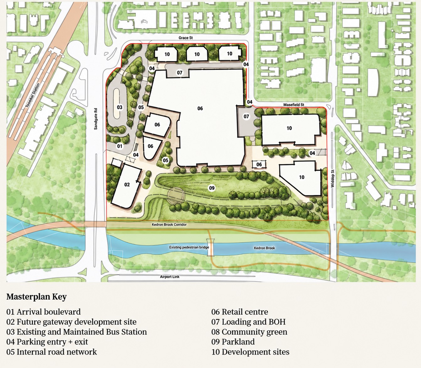 Toombul Masterplan Site Plan