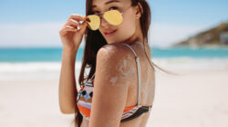 Young woman at the beach