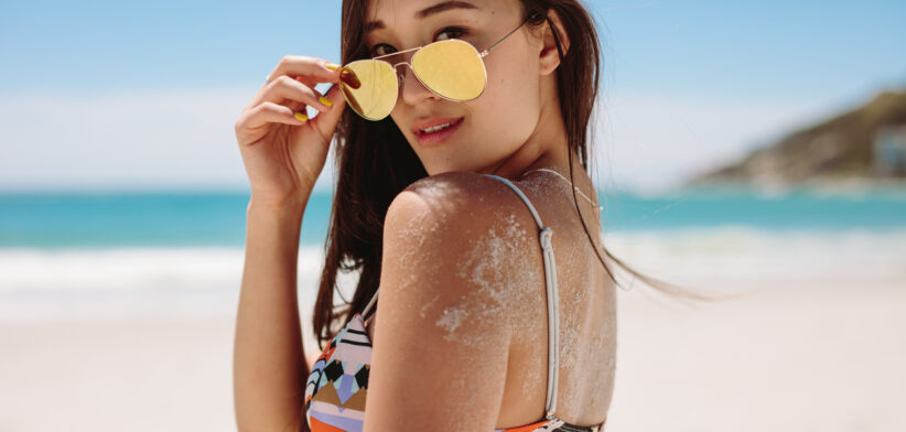 Young woman at the beach