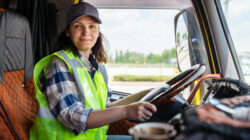 Female truck driver
