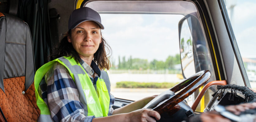 Female truck driver