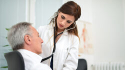 Doctor visiting a patient