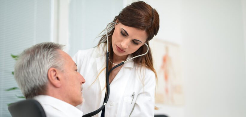 Doctor visiting a patient